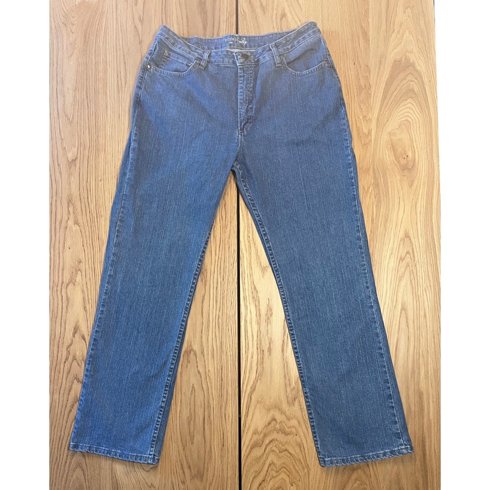 Riders by Lee Indigo Straight Leg Jeans Womens 16M Blue Denim Classic Core